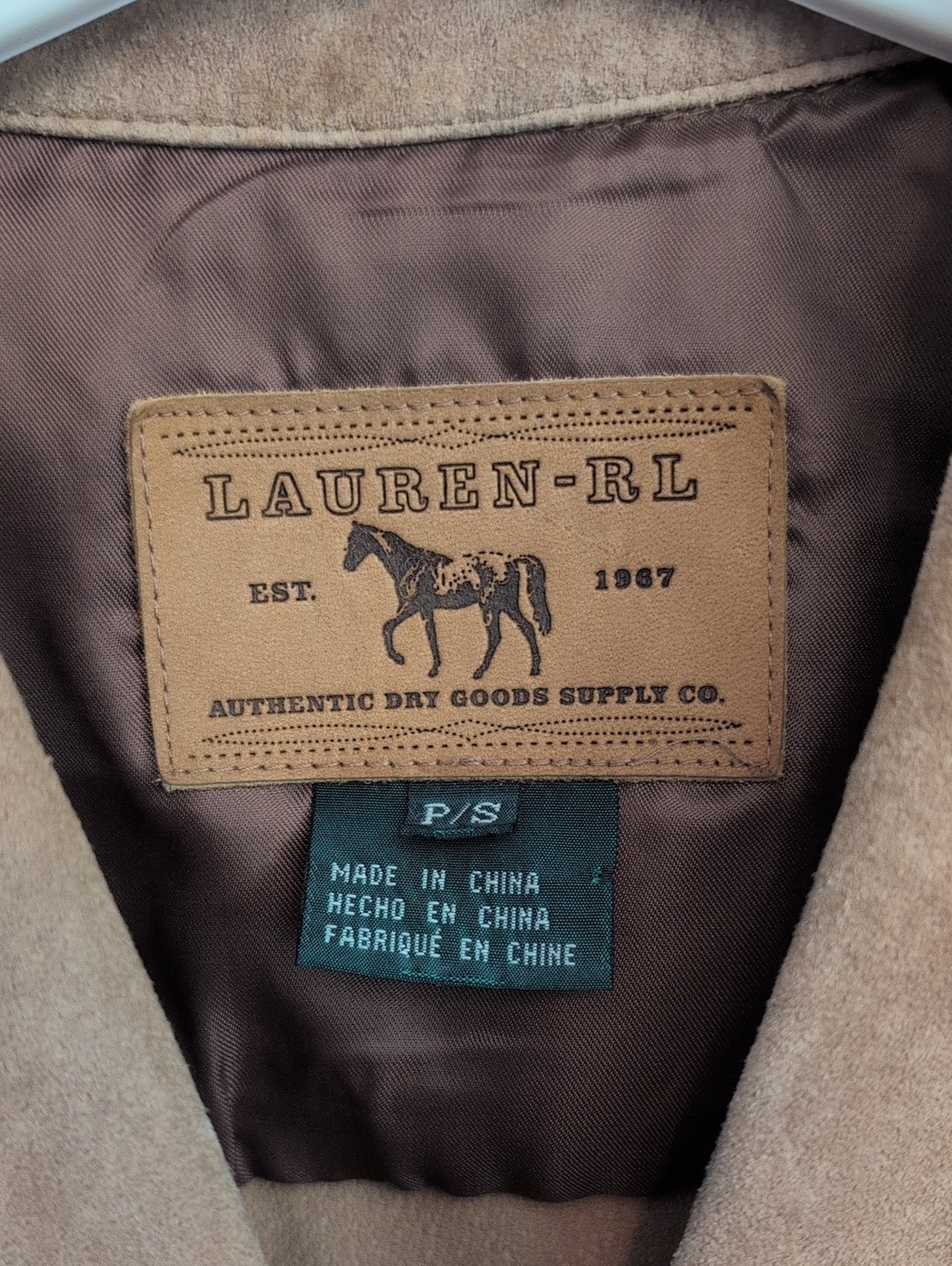 Vintage Ralph Lauren Tan Suede Fringe Leather Jacket - Picture 2 of 13